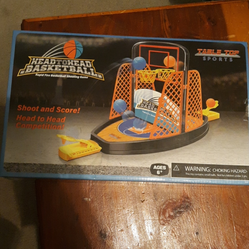 Kid's hand basketball set.